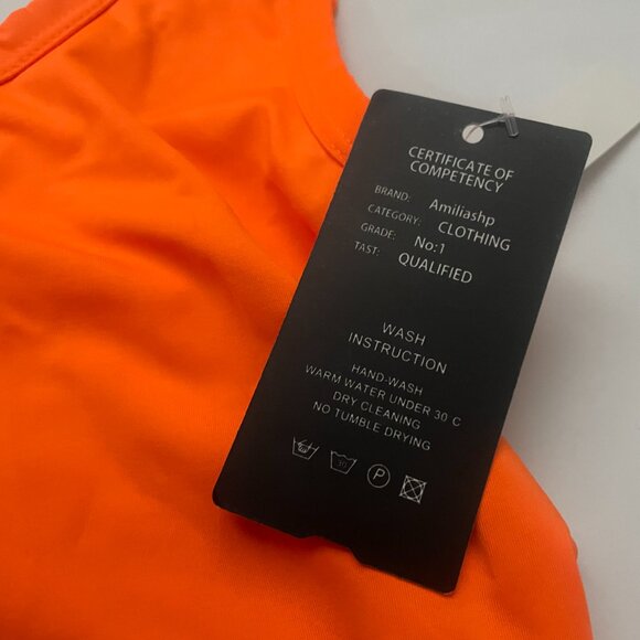Neon Orange Bodysuit - Picture 3 of 9